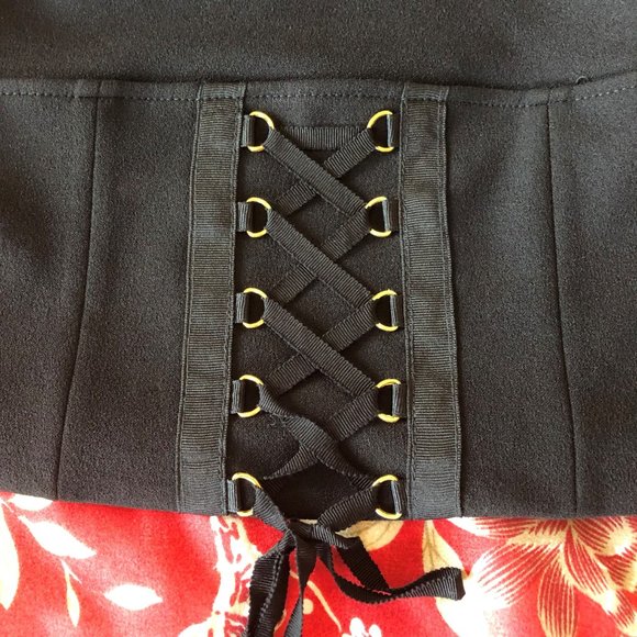 Stunning Black Puff Sleeve Corset Top XS - Picture 10 of 16
